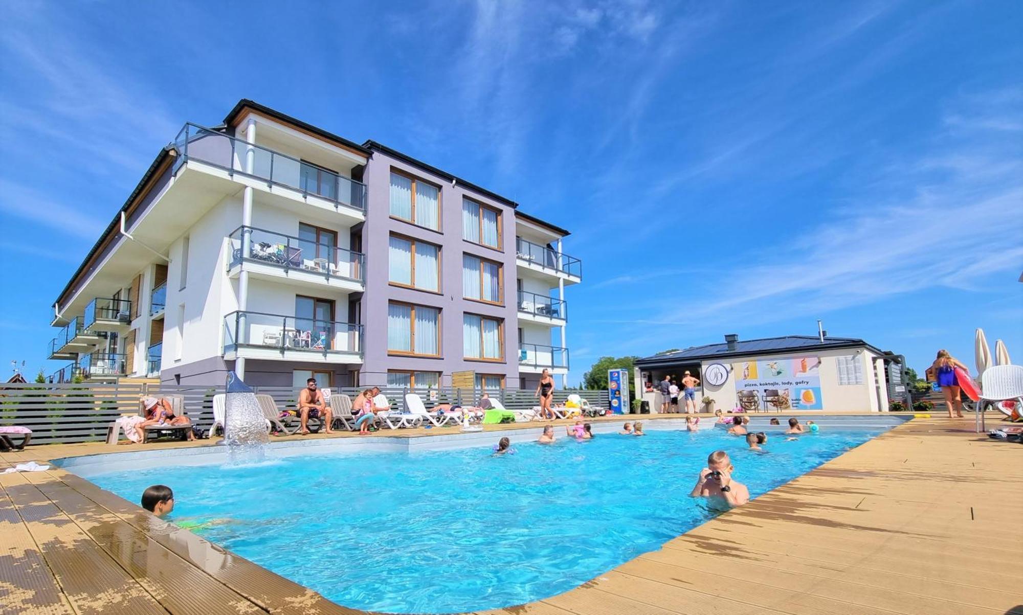 Apartament "Blu10" Z Basenem Sarbinowo Kültér fotó
